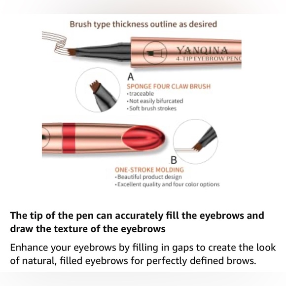 Liquid Microblading Eyebrow Pencil. Waterproof, Long-Lasting - Picture 3 of 9